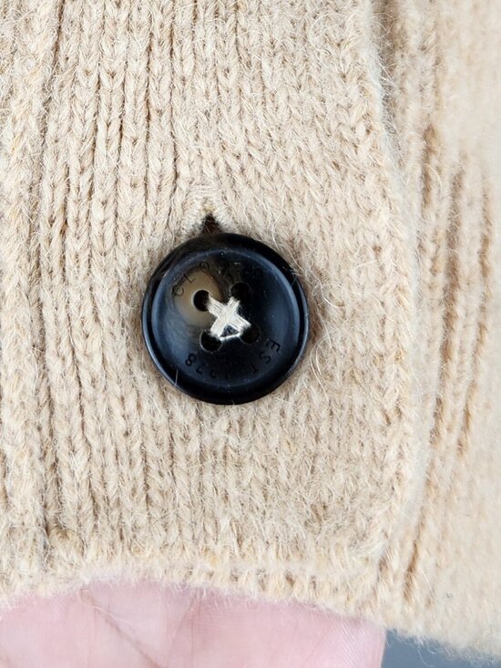 Closed Alpaca Wool Oversized Chunky Knit Striped Cardigan Sweater XS - Picture 10 of 14